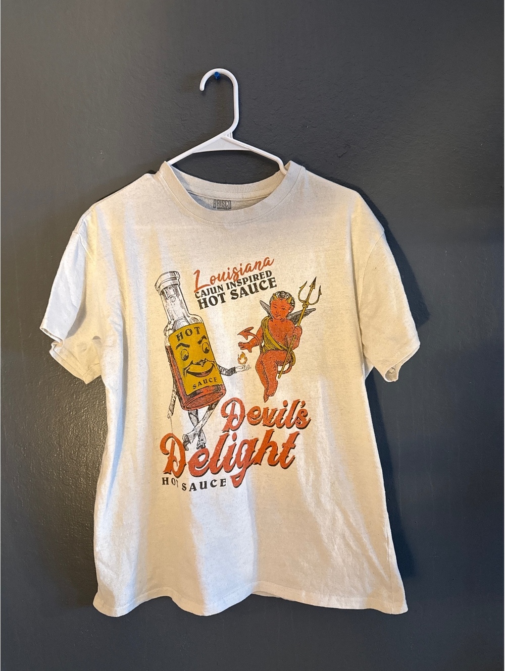 Brash Brands Louisiana Cajun Inspired Hot Sauce Devil's Delight Graphic T-Shirt,
